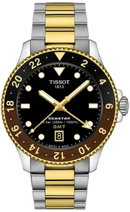 Zegarek Zegarek Tissot T120.852.22.051.00 Seastar 1000 Quartz GMT - Zegarki męskie - miniaturka - grafika 1