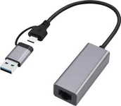 Karty sieciowe - Karta sieciowa Gembird GEMBIRD USB 2.5G Gigabit network adapter space grey - miniaturka - grafika 1
