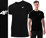 Koszulki męskie - Koszulka Męska 4f T-shirt Bawełniany Podkoszulek Sportowy Co Dzień 3095 M - miniaturka - grafika 1