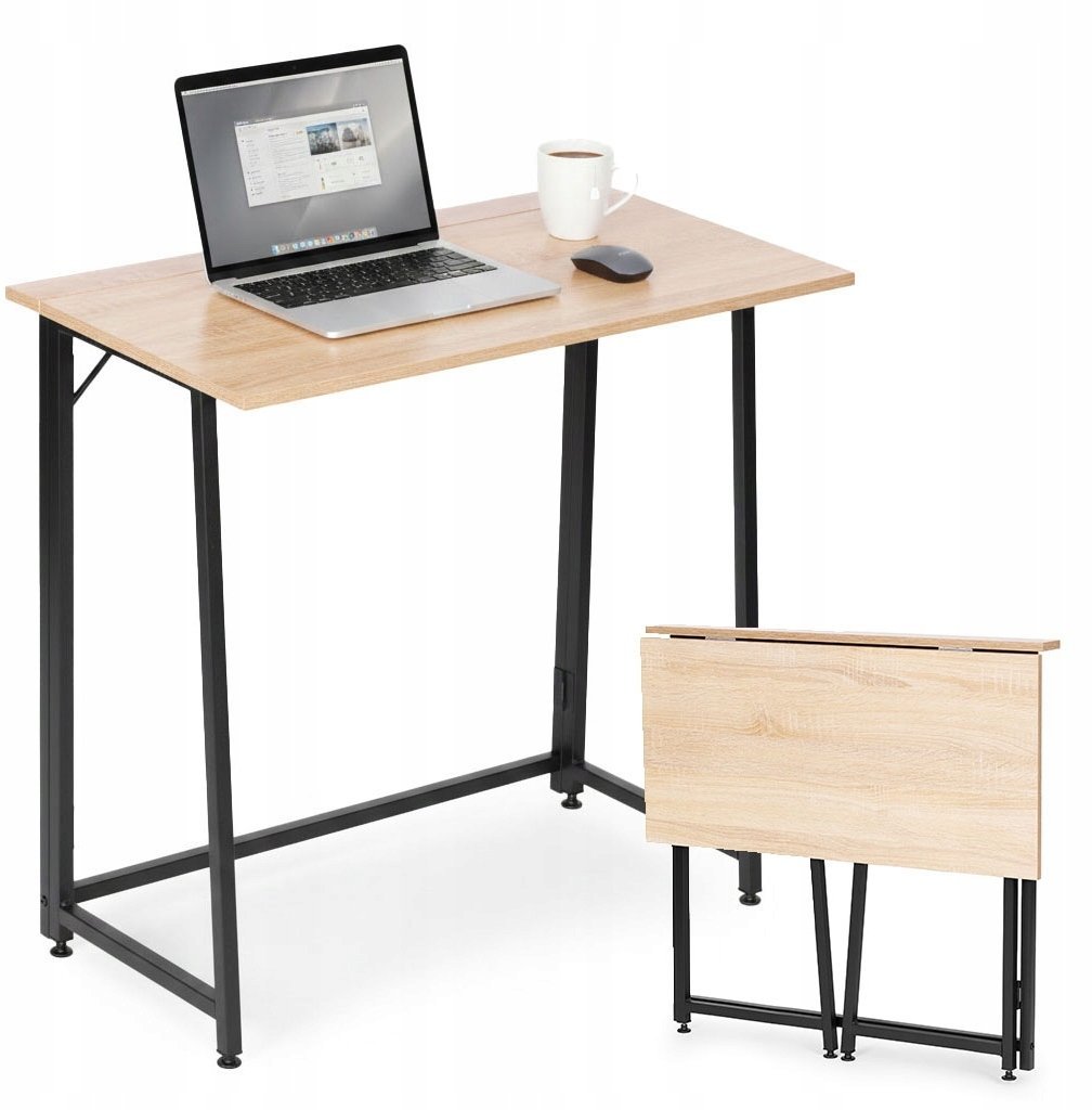 ModernHome Biurko komputerowe składane MDF 80x45 cm
