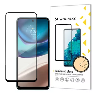 Wozinsky super wytrzymałe szkło hartowane Full Glue na cały ekran z ramką Case Friendly Motorola Moto G42 czarny - Szkła hartowane na telefon - miniaturka - grafika 1