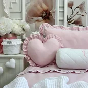 Pościel dla dzieci - Pościel pudrowy róż z koronką dla dzieci i nastolatków różne rozmiary - miniaturka - grafika 1