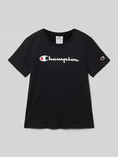 T-shirt z nadrukiem z logo - Koszulki dla chłopców - miniaturka - grafika 1