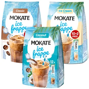 Zestaw Napój Kawowy Kawa Mrożona Mokate Ice Frappe Mix Smaków Na Zimno 3szt - Cappuccino i kawy smakowe - miniaturka - grafika 1