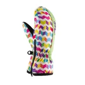 Odzież sportowa dziecięca - Rękawice Narciarskie Dziecięce Viking Flick 73 zielony-multikolor - miniaturka - grafika 1