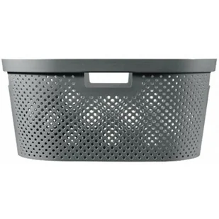 Curver Kosz na pranie do magla Infinity 40L ciemno-szary Recycled 245675 - Kosze na bieliznę - miniaturka - grafika 1