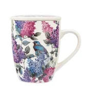 Kubki - Kubek NBC z zaparzaczem i pokrywką 340 ml w opasce bez - miniaturka - grafika 1