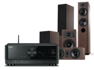 Kino domowe - Yamaha RX-V6A (czarny) + Tesi 5 + 2 + 7 (mokka) - miniaturka - grafika 1