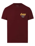 Koszulki męskie - GUESS - T-shirt męski, lila|czerwony - miniaturka - grafika 1