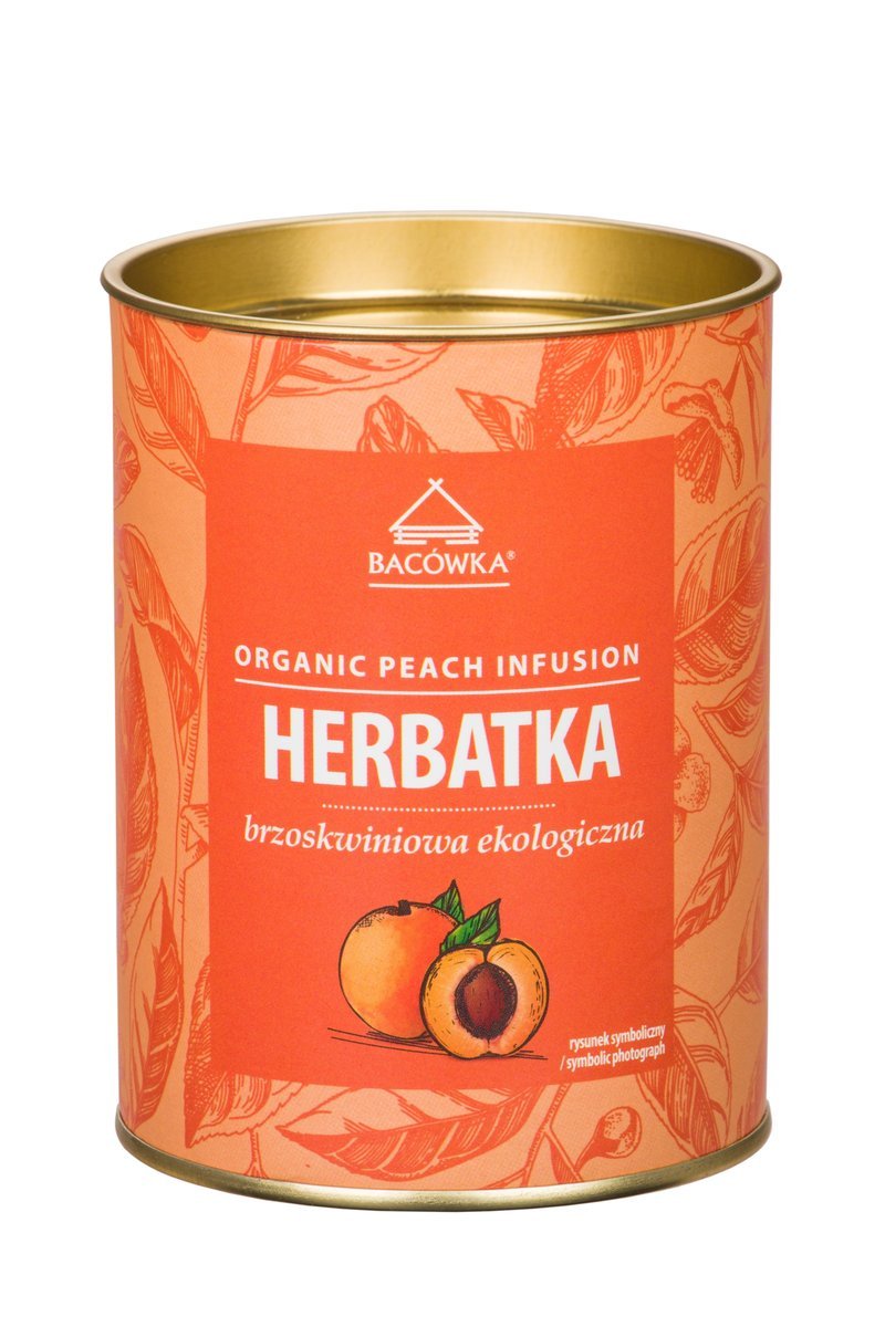 Herbatka Brzoskwiniowa Ekologiczna 100g Tuba Bacówka