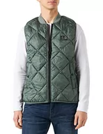 Kurtki męskie - Q/S by s.Oliver Outdoor Weste Męska kurtka bez rękawów, zielony, XL - miniaturka - grafika 1