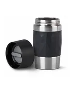 Akcesoria i części AGD - Emsa TRAVEL MUG Compact thermal mug black/stainless steel, 0.3 liters, screw cap - miniaturka - grafika 1