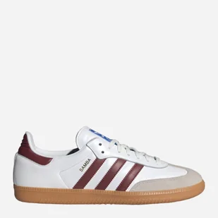 Tenisówki męskie do kostki adidas Originals Samba OG IF3813 46.5 (11.5UK) Biały/Ciemnoczerwony (4066759170810) - Trampki męskie - miniaturka - grafika 1