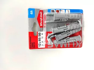 WKRĘT-MET Kołek rozporowy z hakiem prostym 12 mm x 60 mm - Kołki - miniaturka - grafika 1