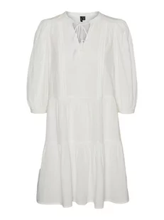 Vero Moda Sukienka "Pretty" w kolorze białym - Sukienki - miniaturka - grafika 1