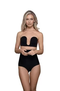 Bye Bra Style U, biustonosz samoprzylepny, bez ramiączek i otwarty tył, efekt push-up, beżowy i czarny, miseczki: A-E - Biustonosze - miniaturka - grafika 1