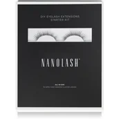 Sztuczne rzęsy i akcesoria - Nanolash DIY Extensions Starter Kit zestaw sztuczne rzęsy 10.12.14mm Innocent 36szt. + bonder do rzęs 5ml + sealer do rzęs 5ml + aplikator do rzęs 1szt. + remover do rzęs 5ml - miniaturka - grafika 1