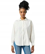 Koszule damskie - Koszula Wrangler COOL GIRL SHIRT 112356731 Worn White S - miniaturka - grafika 1