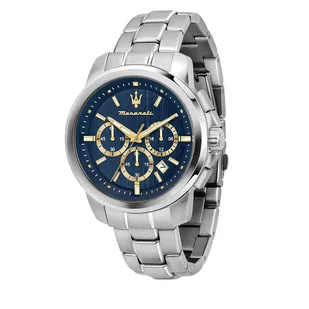 Zegarek Zegarek Maserati Successo R8873621038 Srebrny - Zegarki męskie - miniaturka - grafika 1