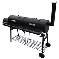 Grille - shumee Grill z wędzarnią Nevada XL czarny - miniaturka - grafika 1