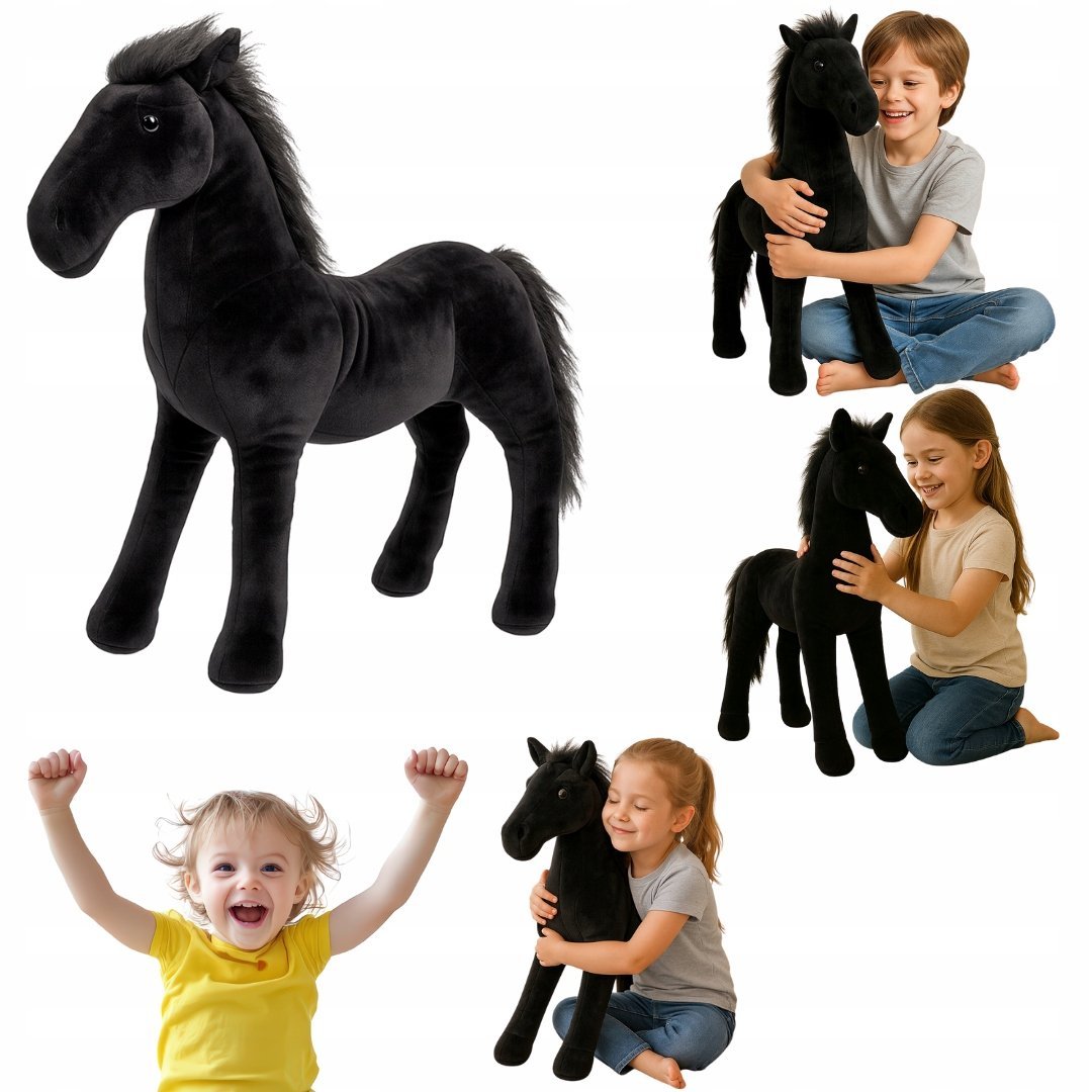 MASKOTKA KONIK PLUSZOWY DLA DZIECI DLA DZIEWCZYNEK ZABAWKA KON HOBBY HORSE