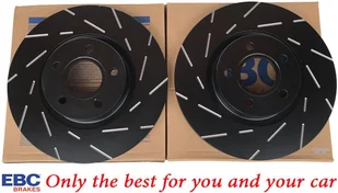 Przednie klocki GreenStuff + NACINANE tarcze hamulcowe 300mm EBC seria USR Ford Escape FWD 2013-2019 - Tarcze hamulcowe - miniaturka - grafika 7
