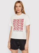 Koszulki i topy damskie - Pepe Jeans T-Shirt Cassandra PL504343 Beżowy Regular Fit - miniaturka - grafika 1