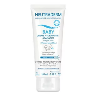 NEUTRADERM BABY Łagodzący krem nawilżający do twarzy i ciała, 100ml - Balsamy i oliwki dla dzieci - miniaturka - grafika 1