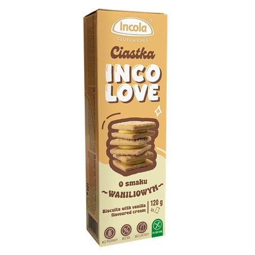 Incola Ciastka o smaku waniliowym 120g b/g