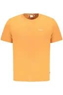 Koszulki męskie - PEPE JEANS MĘSKA KOSZULKA Z KRÓTKIM RĘKAWEM POMARAŃCZOWA - Pepe Jeans - miniaturka - grafika 1