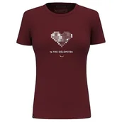 Koszulki i topy damskie - Salewa Pure Heart Dry T-shirt damski, Syrah, M - miniaturka - grafika 1