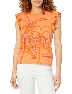 Desigual T-shirt damski, pomarańczowy, S - Koszulki i topy damskie - miniaturka - grafika 1