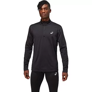 ASICS Męska tunika Core Ls 1/2 Zamek błyskawiczny Zimowa Top Nuring Tunika, Performance Black, L, Wydajny czarny, L - Koszulki męskie - miniaturka - grafika 1