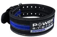 Pasy kulturystyczne - Pas fitness Power System  Opasek Powerlifting Modrý L - miniaturka - grafika 1