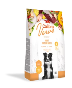 Calibra Dog Verve Adult Medium Breed Chicken & Duck 12kg - Sucha karma dla psów - miniaturka - grafika 1