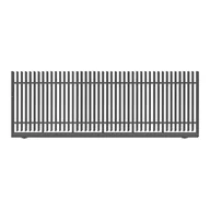 Ogrodzenia - Polbram Brama przesuwna bez przeciwwagi Negros 4x1,5 m prawa - miniaturka - grafika 1