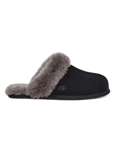 UGG Skórzane kapcie "Scuffette II" w kolorze czarnym - Kapcie damskie - miniaturka - grafika 1