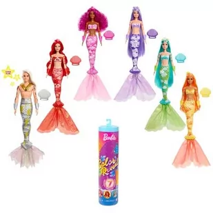 Mattel Barbie Color Reveal lalka Kolorowa syrenka - - Lalki dla dziewczynek - miniaturka - grafika 1