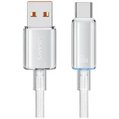Kable USB - Kabel USB-A - USB-C USAMS Cloud Series US-SJ658 66W 1.2 m Biały - miniaturka - grafika 1