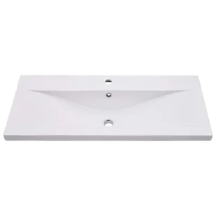 Lumarko Szafka z wbudowaną umywalką, biała, wysoki połysk, płyta - Szafki łazienkowe - miniaturka - grafika 13