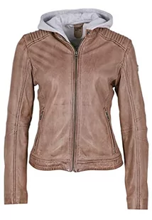 Gipsy Damska kurtka skórzana Gwsallie Lamas, taupe, S, brązowy (taupe), S - Kurtki damskie - miniaturka - grafika 1