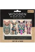 Zakładki do książek - Cozywood Zakładki drewniane do książki Zwierzęta mandale - miniaturka - grafika 1
