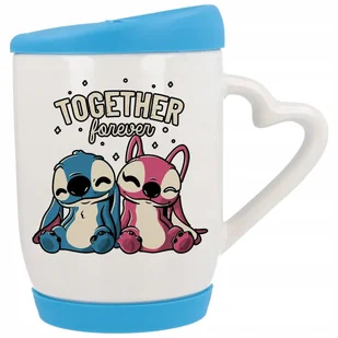 Kubek z Uchem z Sercem z Pokrywka Niebieska TOGETHER FOREVER Stich Wzory - Kubki Kubek z Uchem z Sercem z Pokrywka Niebieska TOGETHER FOREVER Stich Wzory - Kubki - miniaturka - grafika 1