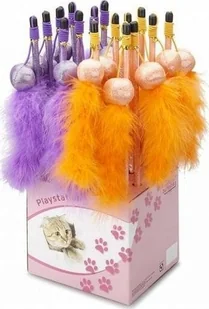 EBI WĘDKA DLA KOTA PIŁKA+PIÓRKA 40cm 408/430439 - Zabawki dla kotów - miniaturka - grafika 1