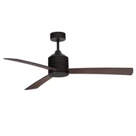 Wentylatory sufitowe - Sufitowy wentylator loftowy AXEL LE42960 Nova Luce z pilotem drewniany czarny - miniaturka - grafika 1