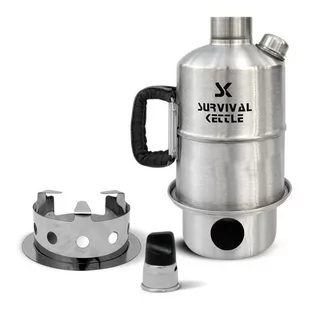Stalowy Czajnik Turystyczny Survival Kettle Zestaw - Kuchnia turystyczne i akcesoria - miniaturka - grafika 1
