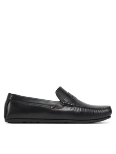 Tommy Hilfiger Mokasyny Corpoarte Hilfiger Lth Driver FM0FM04810 Czarny - Mokasyny męskie - miniaturka - grafika 1