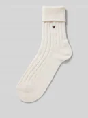 Skarpetki damskie - Skarpety z dzianiny z dodatkiem wełny - miniaturka - grafika 1