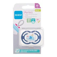 Smoczki uspokajające - MAM Perfect Silicone Pacifier 6m+ Elephant smoczek 1 szt dla dzieci - miniaturka - grafika 1