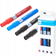 Zakreślacze - MARKERY PERMANENTNE 4SZT KOLORY - miniaturka - grafika 1